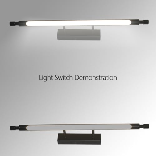 Aplique de pared baño espejo moderno con luz cálida interior de 40cm 4