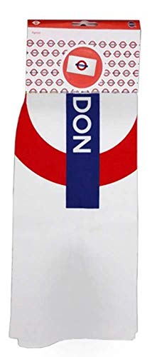 London Underground Cotton Tea Towel with"London" logo 740mm x 430mm(gwc), White, Size: L 74cm(29") W 43cm (17") - Image 2