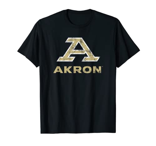 University of Akron Zips Distressed Primary T-Shirt