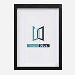 45 x 60cm Picture Frame (450 x 600mm) Wall Mounted Shatterproof Styrene Front, Portrait or Landscape Display for Posters Photos Prints Art, Black