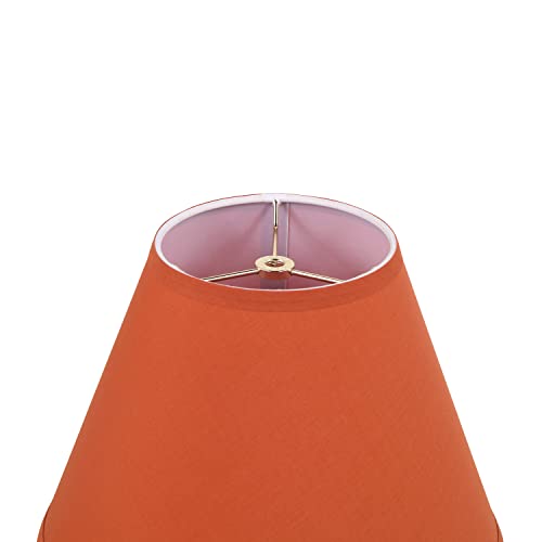 Image of Aspen Creative 32070 Transitional Empire Shape Spider Construction Lamp Shade in Salamander, 6 inch Top x 12 inch Bottom x 9 inch Slant Height