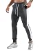 Produktbild Herren Baumwoll Jogginghose Casual Sporthose Trainingshose Gym Ftiness Sweathose Dunkelgrau L