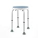 Tabouret de Douche, Tabouret de Bain, Réglable en Hauteur Sur 7 Niveaux, Pivotant à 360°, Pieds Antidérapants, Assemblage sans Outil, Sûr et Stable
