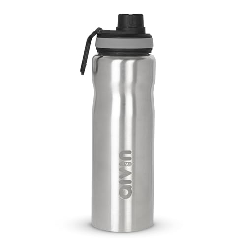 Image of Aivin Coolsip Stainless Steel Water Bottle | Leak Proof & Break-Proof | Lid is Sealed by a Silicone Ring | Best Usage for Office /School /College /Gym /Picnic /Home /Fridge |1 Litre | Silver (Coolsip)