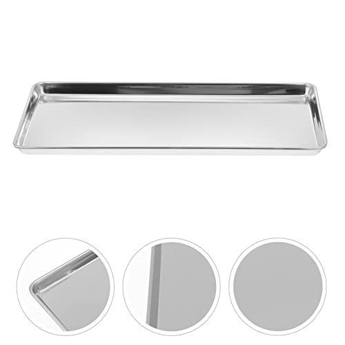 Veemoon Piatto rettangolare in acciaio inox piatto...