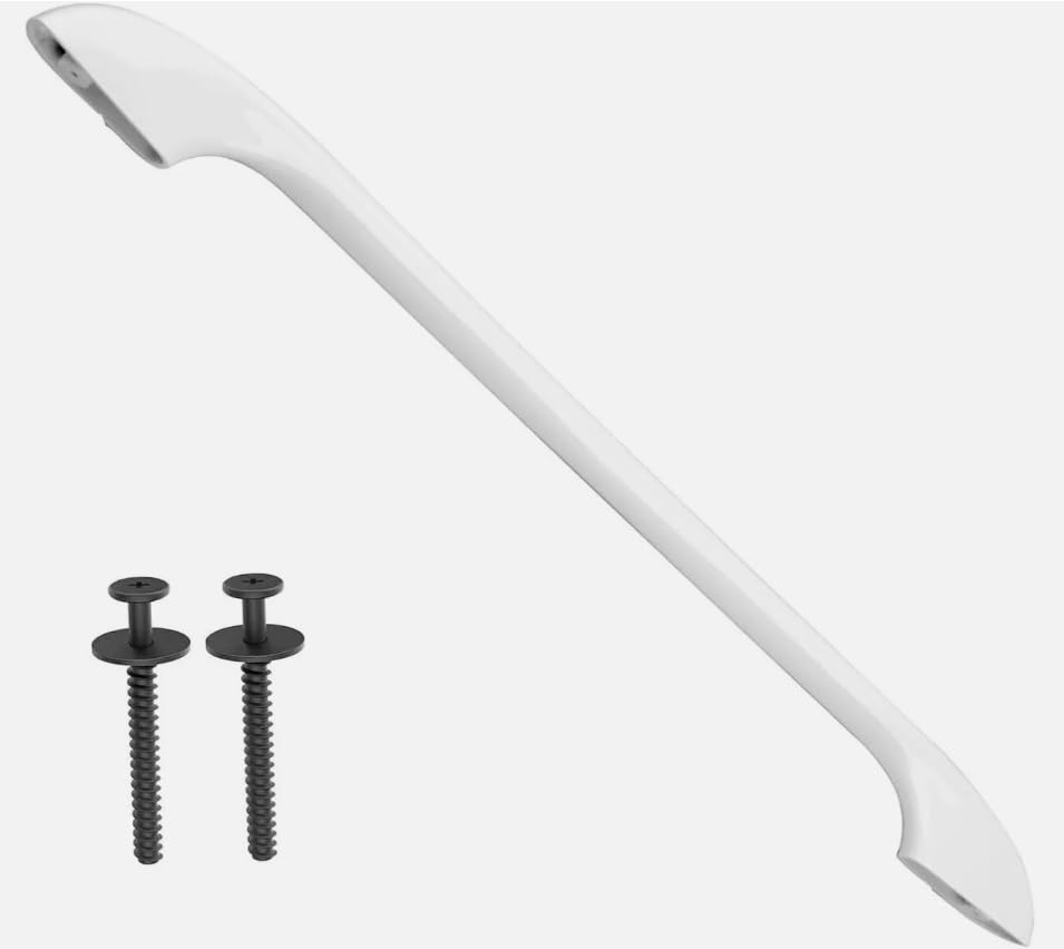 316443601 White Handle with screws，Replacement for Electrolux OEM