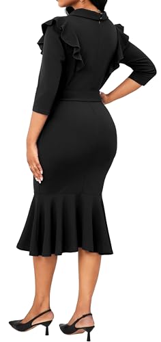 Image of Women's Vintage Pencil Dress Wear to Work