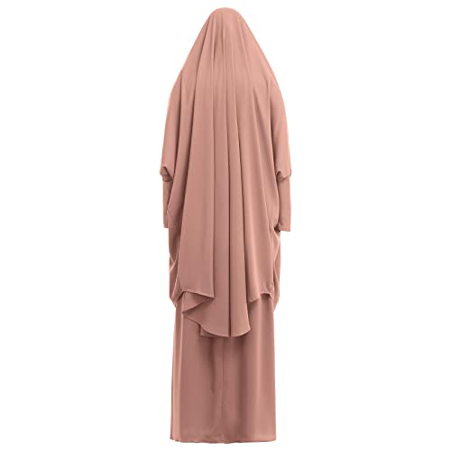 Women's Muslim Prayer Dress Hijab Scarf Eid Prayer Jilbab Khimar Niqab Burka Abaya Maxi Islamic Arabian Modest Cardi Robe4