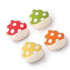 Thumb Grip for Nintendo Switch 2,Analog Joystick Button Covers for Switch 2 Joycon Controller, Cottage Mushroom Soft Silicone Gaming Accessories-4PCS