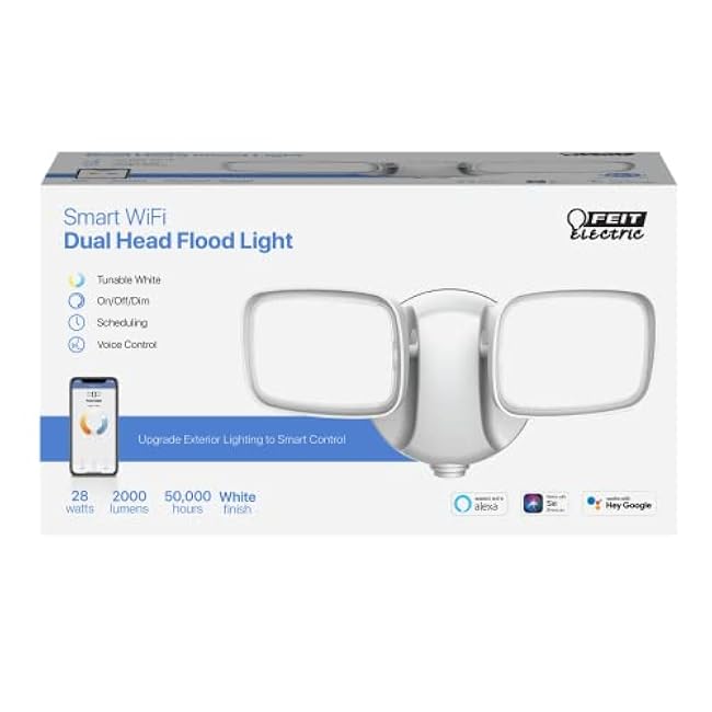 Smart WiFi Dual Head LED Flood Light