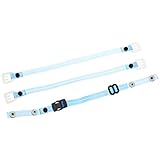 TOYO ヘルメット用 アゴヒモ ワンタッチ式 NO.TE-4 透明ビニール ブルー NO.TE-4