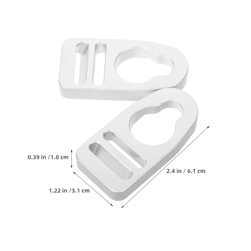 Hebillas de repuesto resistentes al agua Healeved 4 clips de aluminio con cierre seguro 2