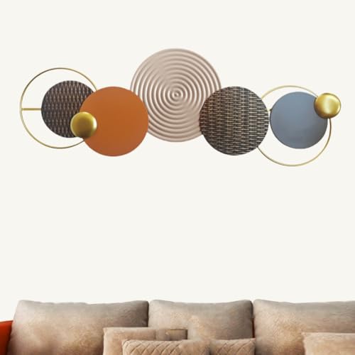 Décoration murale en métal doré pour habiller un grand mur