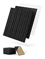 Topnaca Sound Proof Foam Panels for Walls Soundproof Dampening & Absorbing for Studio, 8 Pack Black Square Self-Adhesive MLV Acoustic Tiles Noise Cancelling & Soundproofing for Bedroom 12" x 12" x 1"