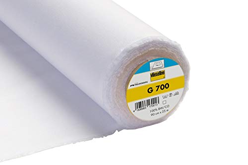 Vilene/Vlieseline Interfutter, für alle Arten von 1/2 m bis 25 m Rolle G700-5M x 90cm weiß Cover