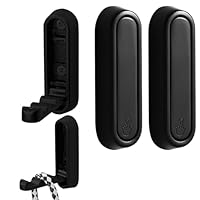 Yoicn Lth 4 Pcs Black Foldable Wall Hooks, Folding Wall Hooks Heavy Duty, Foldable Coat Hooks Wall Mounted for Hanging, Hats, Bags, Keys and Clothes