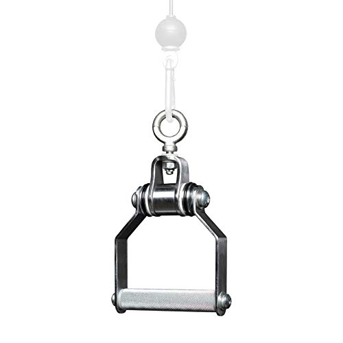 Image of REP Fitness LAT Pulldown and Low Row Cable Machine Attachments and Functional Trainer Attachments - Curl Bar, D-Handle, Ankle Cuff, Tricep Rope, Sports Handle, Straight Bar, Row, Chinning Triangle