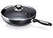 Beka 13078284 Pro Induc Anthracite Poêle Wok + couvercle verre en aluminium intérieur revêtu 28 cm