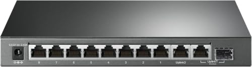 Image of TP-Link TL-SG1210MP, 8 Port Gigabit PoE Switch, 8 PoE+ Ports @123W, w / 2 Uplink Gigabit Ports + 1 Combo SFP Slot, Plug & Play, Extend, Priority & Isolation Mode (Pack of 10)