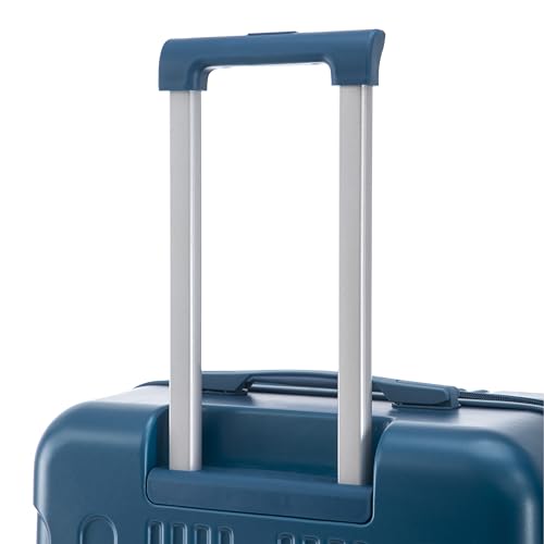 Image of Hardside Luggage Sets, Lightweight Stripes Suitcase with Spinner Wheels, Blue-222