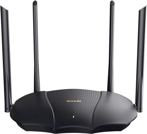 Tenda RX9 Pro Router Wi-Fi 6 AX3000 Dual Band, 2404Mbps/5GHz + 574 Mbps/2.4GHz, 4 Gigabit Porte, OFDMA, WPA3, IPV6