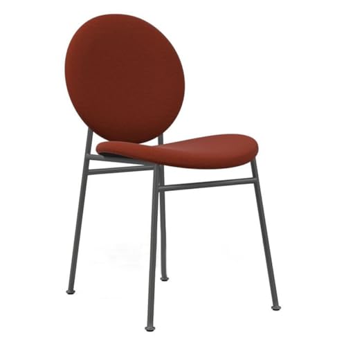 Genérico Sillas de Comedor Modernas de Terciopelo Azul con Patas de Metal, sin Brazos, de Mediados de Siglo, para Cocina, Sala de Estar (Rojo)