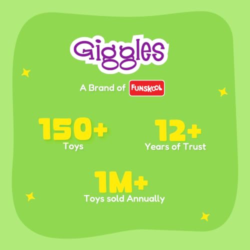 Image of Funskool Giggles, Clackie Toothies, Teether for Babies to soothen their gums, Easy to Grasp,hold and chew, 3 months & above, Infant Toys