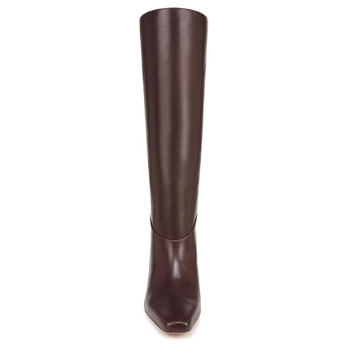 Vince Womens Sol Knee High Boot Ganache Leather Wide Calf 6 M2