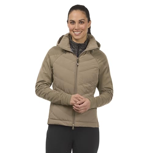 Image of Kerrits Women's EquiTech Quilted Equestrian Jacket - Warm, Flexible, Hooded Horse Riding Jacket with Thermoreflective Liner