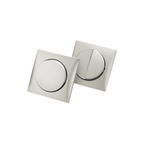 Interrupteur simple nickel noir compact à commande unique pour installation murale
