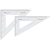ISHARAA Triangle Ruler Square Set Protractor 15cm 6 Inch 30cm 12 Inch Straight Ruler