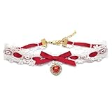 Lerpwige 調節可能なチェーンネックレス ファッション バタフライ ハート ネックチェーン レース結びチョーカー、ネクサス, 画像をご参照ください。