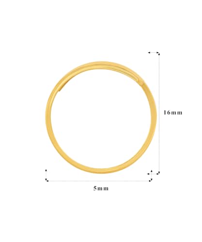 Image of Bhima Jewels 24K 995 Purity Yellow Gold Vedhani Ring 2g