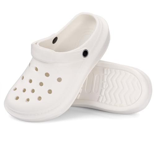 Image of VONMAY Men's Women's Clogs, Breathable Garden Shoes Adjustable Slides | Breathable vents, Quick drying, Arch support, Lightweight comfort, Easy cleaning