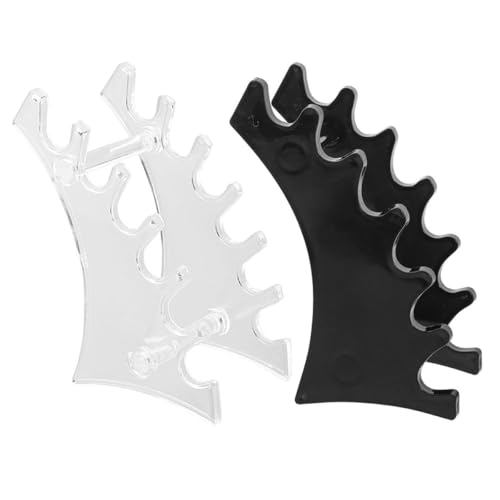 La Mejor Lista de Soportes de secado - 5 favoritos. 42 ifundom Organizador de Pinceles de Maquillaje Horizontal 2 Piezas Negro y Transparente Soporte para Secado Rápido y Almacenamiento Portátil para Brochas y Lápices de Cejas