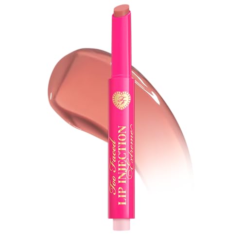Too Faced Lip Injection Extreme Plumping Clicks | Hydrating, Sheer-To-Medium Buildable Coverage, Lip Plumper with Click Applicator, 0.05 Ounce, Don't Be Chai