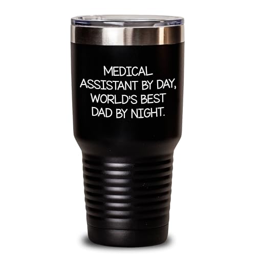 NAPAVI Medical Assistant By Day Funny Inspirational Gifts for Medical Assistants on Their Birthday, Perfect Funny Gifts from Mom for Medical Assistant Dad