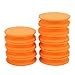 Chiffonade Foam Fishing Spools - Line Winding Boards for Hooks, Leaders & Rigs, Portable Round Fishing Line Storage Holders for Outdoor Fishing Tackle(Orange)