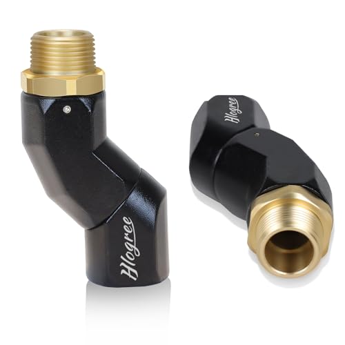 360 Rotating Fuel Hose Connector - 2 Pack 3/4 NPT Multi-Plane Swivel for Diesel & Gasoline