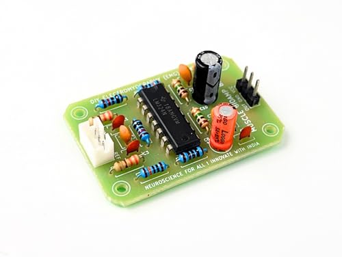 Image of Muscle BioAmp BisCute | World's Most Affordable DIY Muscle Sensor (EMG) | Free dry electrode based EMG Band included | Upside Down Labs