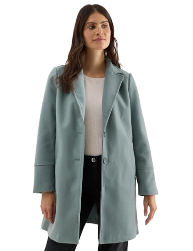 Abrigo de solapa Cecil 1005389 con aspecto de lana elegante para mujer
