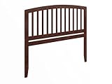 AFI Richmond Queen Size Headboard with Attachable Charger in Walnut