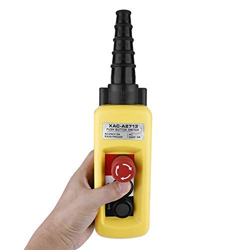 Miniatura 6 de Control de elevación de grúa, interruptor de botón de elevación de cadena de grúa XAC con parada de emergencia