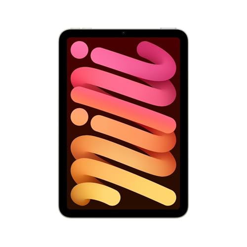 Image of Apple iPad mini (A17 Pro, 7th Generation, 8.3-inch, 2024), 256GB, Wi-Fi + Cellular, Starlight (Renewed Premium)
