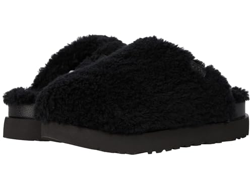 UGG® Damen Fuzz Sugar Slide Pantoletten Hausschuhe Schwarz 38 EU