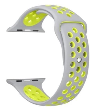 Image of TechMount Silicone Luxury Dotted Sports Watch Band Strap Compatible with Apple Watch Straps 42mm 44mm 45mm 46mm 49mm iWatch Ultra & SE & Series 8 /7 /6 /5 /4 /3 /2 /1 Breathable Replacement Strap