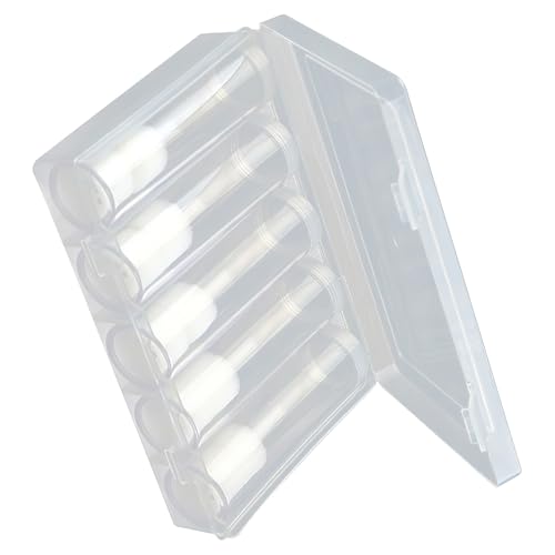Set 6 Tubos Plásticos Transparentes para Monedas con Caja miniatura 1