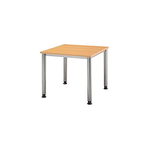 HAMMERBACHER VHS08/W/S Schreibtisch 80cm weiß