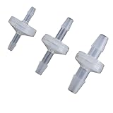 BCOMFY 10 STÜCKE PP kunststoff rückschlagventil/wasser rückschlagventil/einwegventil for Gas Luft Flüssigkeit Flüssigkeiten Aquarium medizinische 1/8 3/16 1/4(CDPV3L,100 Pieces)