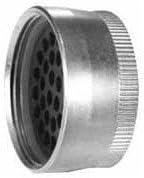 "Amphenol Industrial PT06E-14-18S connector, straight plug, no cable clamp, environmental, size 14, 18#20 socket cont"